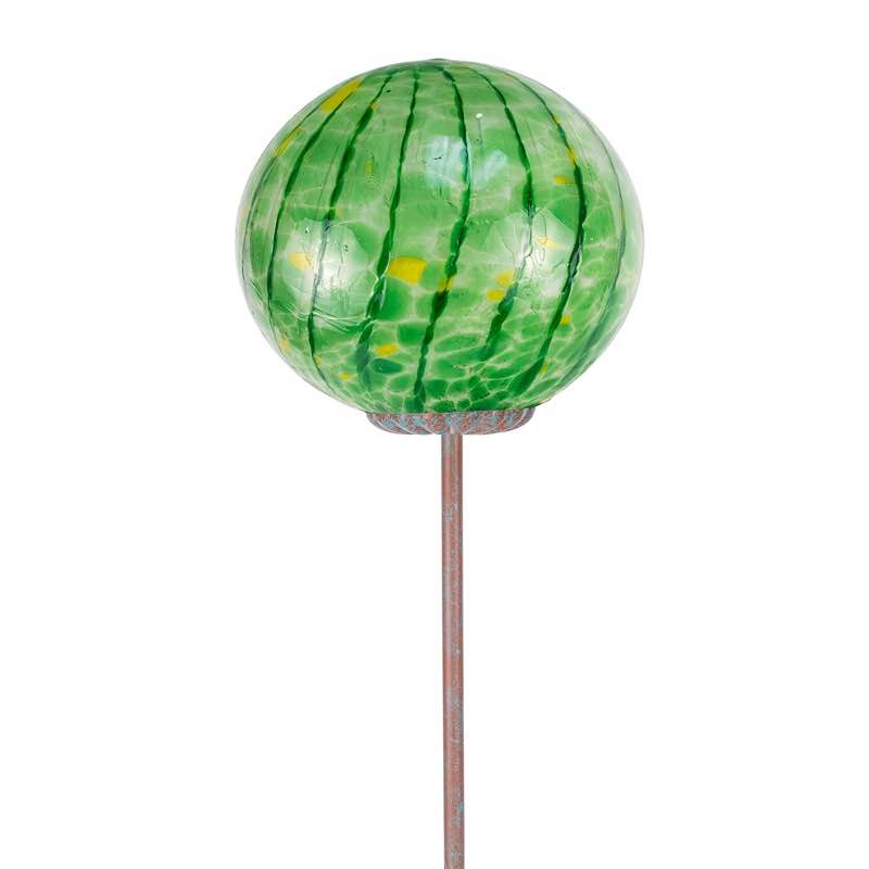 Solar Elliptical Lollipop Globe Stake (Green)